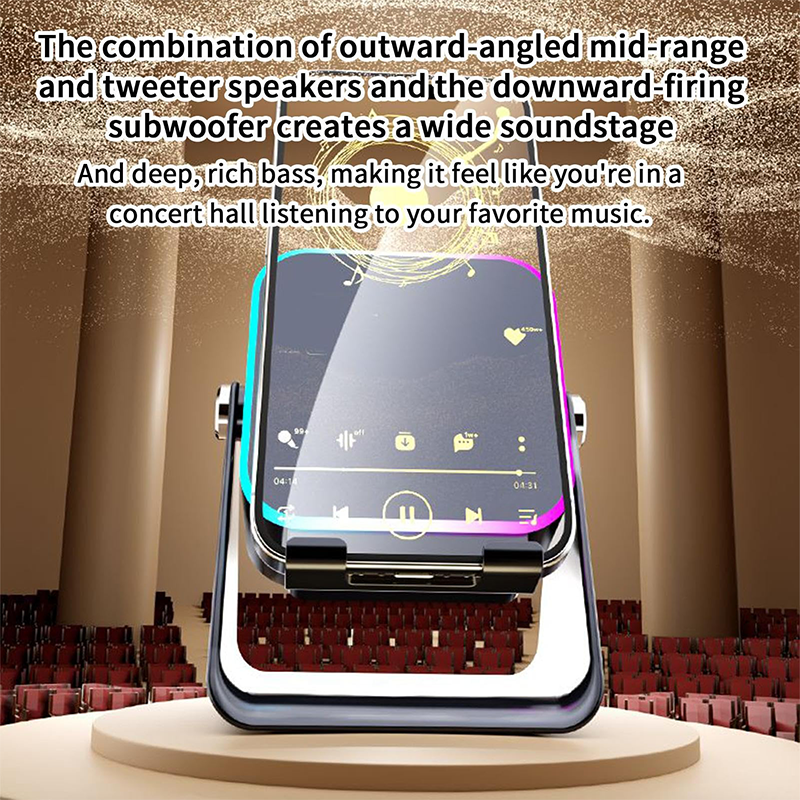 AuraSync 5‑in‑1 Induction Speaker Stand